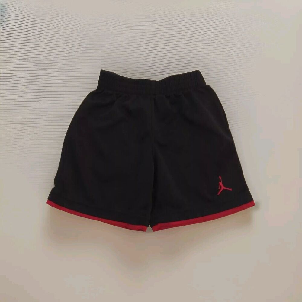 Jordan Toddler Basketball Black And Red Shorts 3T